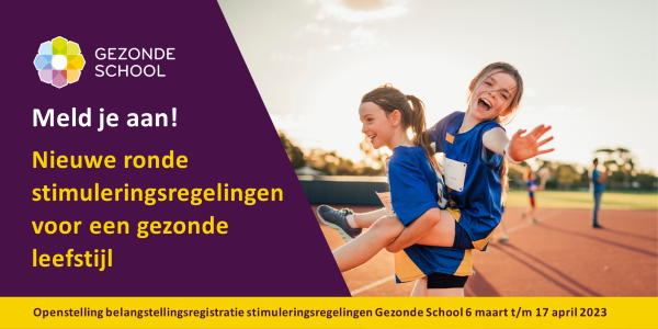 meld je aan voor de stimuleringsregeling Gezonde School